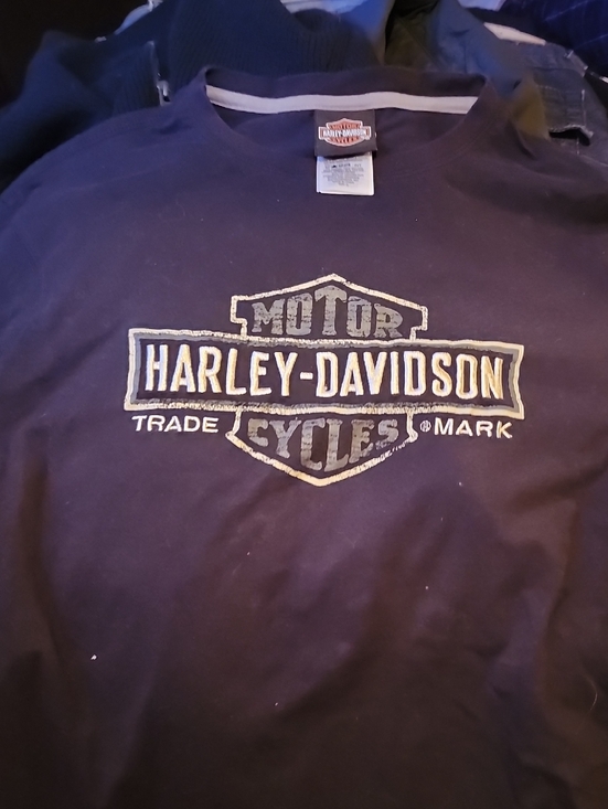 Harley-Davidson Other - Harley-Davidson Black T-Shirt with Gold Logo